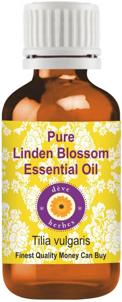 Deve Herbes Pure Linden Blossom Essential Oil (Tilia vulgaris) Steam Distilled 30ml (1 oz)