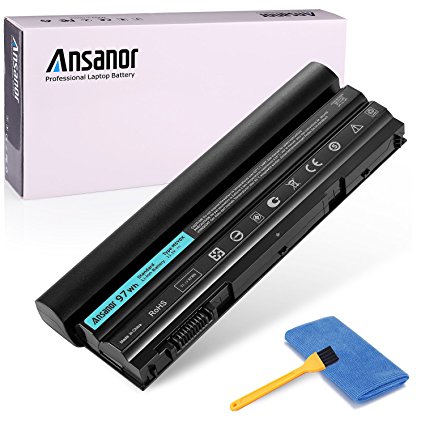 Ansanor 9 Cells 97Wh 11.1V High Capacity New Laptop battery for Dell Latitude E6420 E6520 E6530 E5420 E5520 E5430 E5530 2P2MJ T54FJ 12-1325 312-1165 M5Y0X PRV1Y E6420