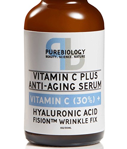 "C Plus" Highest Concentrate Vitamin C Serum (30%) with Hyaluronic Acid & Breakthrough Anti Wrinkle Complex - 100% Natural, Total Anti Aging Serum For Face & Eyes (1 oz.)