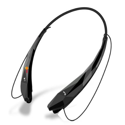 Bluetooth Headset Headphones Earphone Bengoo Wireless Hands-free Headset with Microphone for Apple iPhone iPad iPod Samsung Android Smart Phones And Other Bluetooth Device-Black
