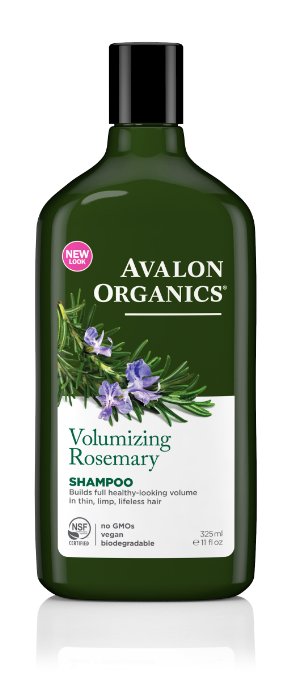 Avalon Organics Shampoo, Volumizing Rosemary, 11 Fluid Ounce (Pack of 2)