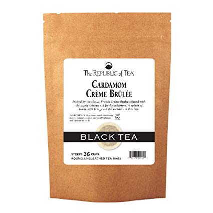 The Republic Of Tea Cardamom Creme Brulee Black Tea, 36 Tea Bags