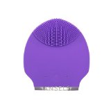 Anself Silicone Personal Rechargeable Mini Ultrasonic Beauty Instrument Super Facial Cleaner Face Care Purple