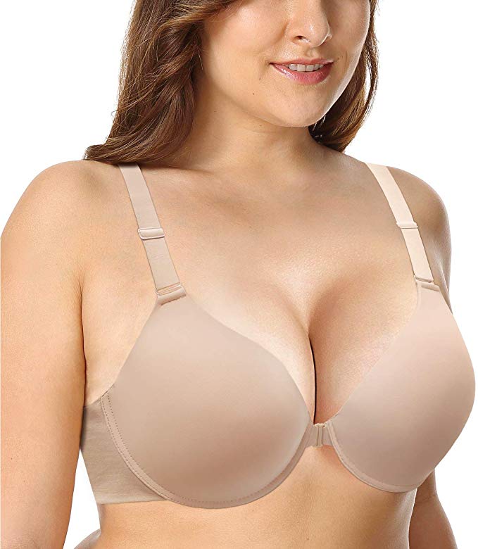YICHAOYILIANG 38D-46DDD Bras for Women Front Closure Plus Size Underwire Full Coverage Support Everyday Bra for DDD Cup