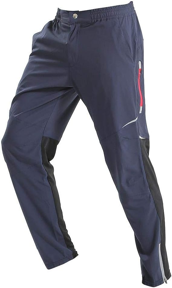 Mens Cycling Bike Pants Quick-Dry Windproof for Outdoor Mountain Running Hiking