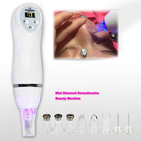 Home Diamond Microdermabrasion Device by NeBeauty - Exfoliates and Resurfaces the Skin and Utilizes Pore Vacuum Extraction to Promote Skin Health & Facial Renewal