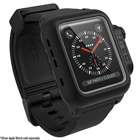 Catalyst case for 42mm Apple Watch Series 3 & Series 2 - Waterproof Shock Resistant (Stealth Black)