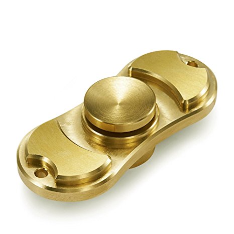 Fidget Spinner Toy, Long Spin Time for 4 to 6 minutes High Speed Stress Reducer Good For ADHD, ADD, EDC Copper Hand Spinner Toy with Premium Mute Removable Bearing