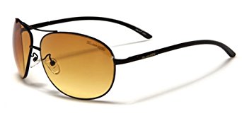 X-Loop HD Vision High Definition Lens Aviator Sunglasses wth Spring Hinge