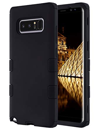 ULAK Note 8 Case,Galaxy Note 8 Case Black, Anti Slip Note 8 Case Anti Scratch Shock Resistance Protective Cover for Samsung Galaxy Note 8 2017 with Soft Silicone Hard PC Case