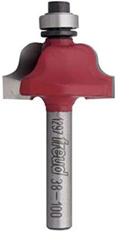 Freud 1-1/16" (Dia.) Roman Ogee Bit with 1/4" Shank (Quadra-Cut) (38-100)