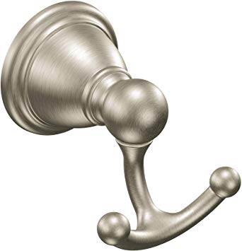 Moen YB2203BN Brantford Double Robe Hook, Brushed Nickel