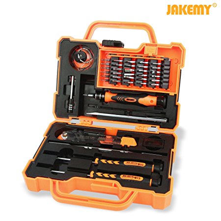 Jakemy JM-8139 45 in 1 Household Maintenance Screwdriver Set Hardware Tool kit for Household Cellphone Laptop Electronics