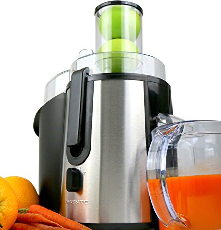 Ovente Wide Mouth Juice Extractor, For Fruits and Vegetables Juicing, 700 Watts