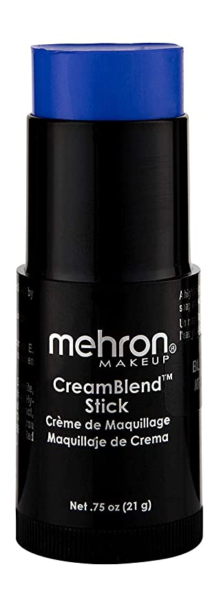 Mehron Makeup CreamBlend Stick (.75 oz) (Blue)