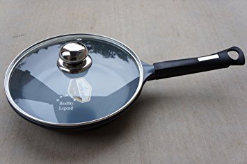 9.5" Fry pan with Non-stick German Weilburger Ceramic Coating by Healthy Legend -ECO Friendly Non-toxic Cookware