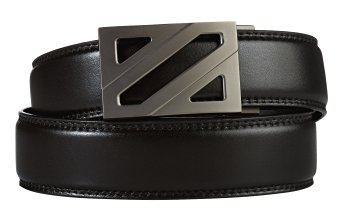 Men's Leather Ratchet Belt | "Epic" Alloy Buckle