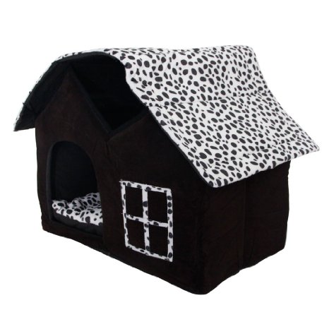 SKL Luxury High-end Double Pet House/black Dog Room Cat Bed 55 X 40 X 42 Cm