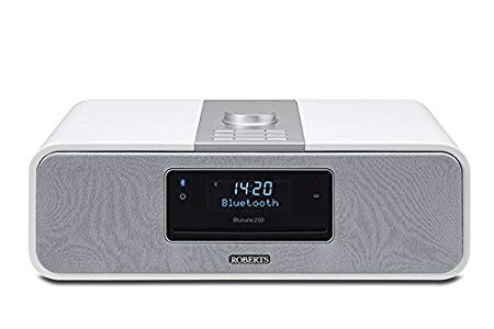 Roberts 'Blutune200' DAB/DAB /FM/CD/USB/SD/Bluetooth Sound System with Recording Facility - White