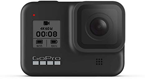 GoPro HERO8 Black — Waterproof Action Camera with Touch Screen 4K Ultra HD Video 12MP Photos 1080p Live Streaming Stabilization