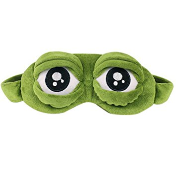 Ayygiftideas Creative Cartoon Frog Eye Mask Fluff Cute Sleep Eyeshade (Ordinary)