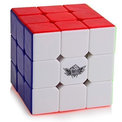 D-FantiX Cyclone Boys 3x3 Speed Cube Stickerless Magic Cube 3x3x3 Puzzles with Extra Stand (56mm)