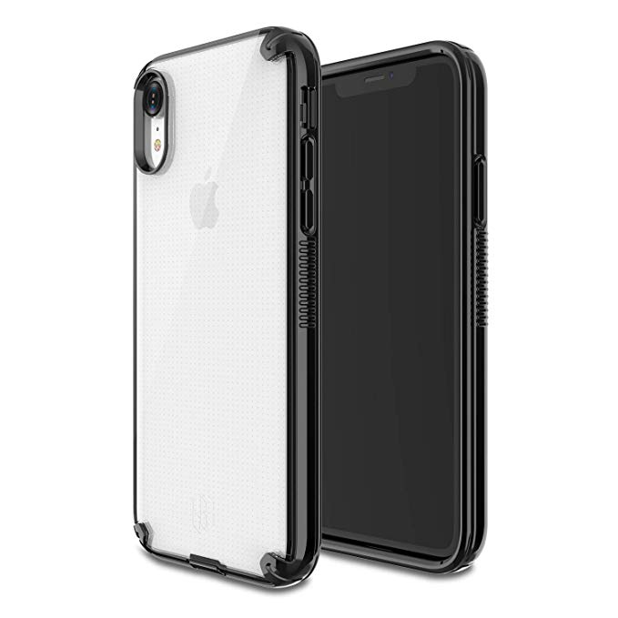 Patchworks Level Vision Case in Clear/Black Compatible for Apple iPhone XR Case