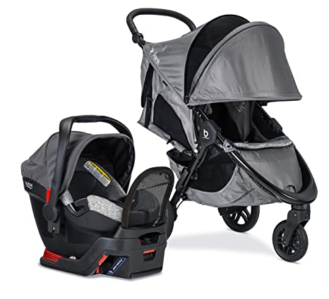 Britax B-Free Sport Travel System with Endeavours Infant Car Seat - Birth to 65 Pounds, Asher