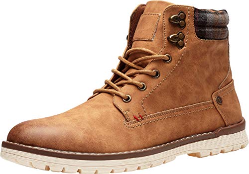 VOSTEY Men's Chukka Boots Motorcycle Casual Hiking Boot