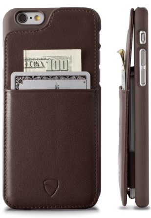 Vaultskin 47-Inch Eton Leather Wallet Case for iPhone 66S - Brown