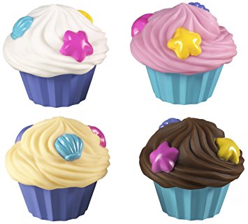 Munchkin 4 Piece Squirts Bath Toy, Cupcake