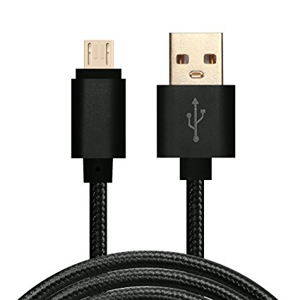 DAEON® 3.3ft. High Quality Extra Durable Android Micro USB Charging and Data Transmission Cable, Thicken Electroplate Cord Wire with High Speed Data Transfer (Black)