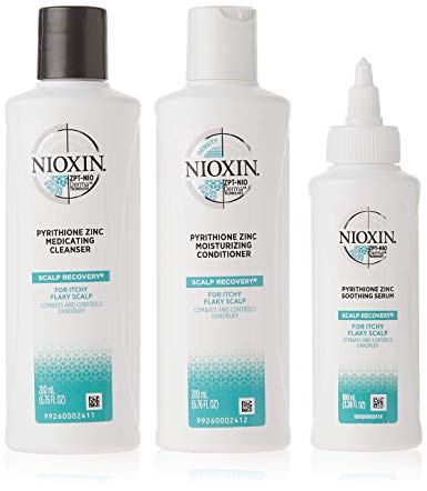 Nioxin Scalp Recovery Kit for Unisex with Cleanser, Moisturizing Conditioner, Soothing Serum