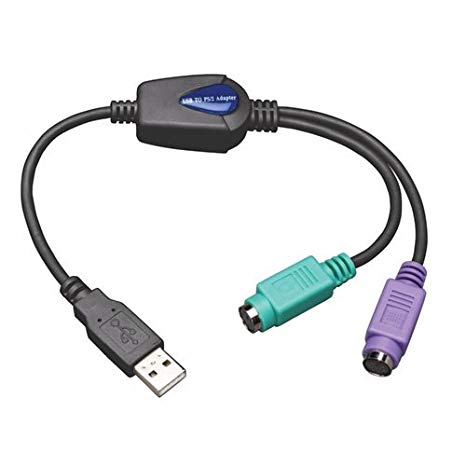 Tripp Lite USB to PS/2 Adapter - Keyboard and Mouse (A M to 2x Mini-Din6 F)(U219-000-R)