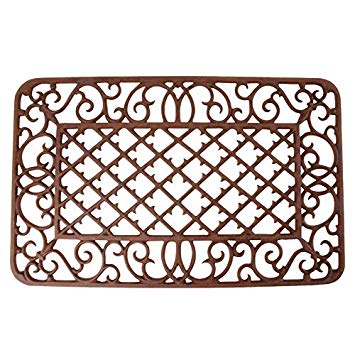 Esschert Design Cast Iron Doormat - Rectangle with rounded edges 26" x 17"