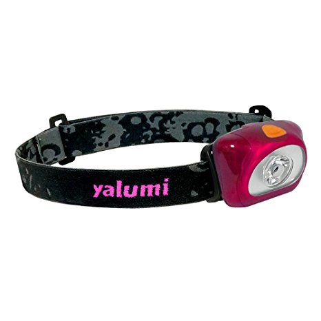 LED Headlamp yalumi Spark, Lightweight; Design with Advanced Optical Quality. 1.5X Brightness, Batteries Included