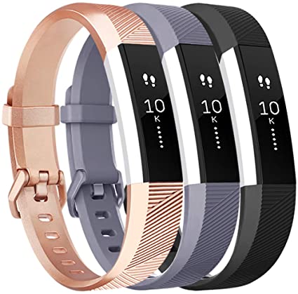 Vancle Bands Compatible with Fitbit Alta HR and Fitbit Alta, Newest Sport Wristbands with Secure Metal Buckle for Fitbit Alta HR/Fitbit Alta