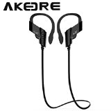 Bluetooth Headphones  AKEDRE Wireless Sports Bluetooth V41 Headphones Sweatproof Running Exercise Stereo with Mic Earbuds Earphones for Iphone 66s Plus Galaxy S6 and Android Phones Black