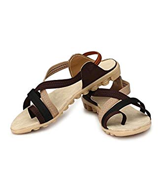 GrienYrus Women's Synthetic Leather Comfortable Fashion Sandal
