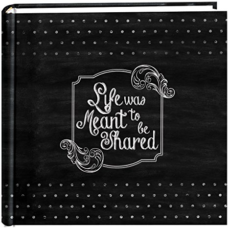 Pioneer Photo Albums 200-Pocket Chalkboard Printed "Shared" Theme Photo Album for 4 by 6-Inch Prints