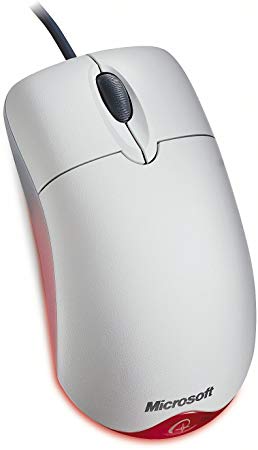 Microsoft Wheel Mouse Optical White - Mouse - optical - 3 button(s) - wired - PS/2 & USB