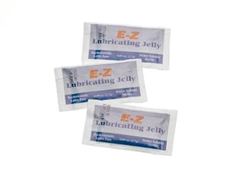 Medline Sterile Lubricating Jelly, 2.7g Foil, Medical Grade Lubricant, Pack of 144