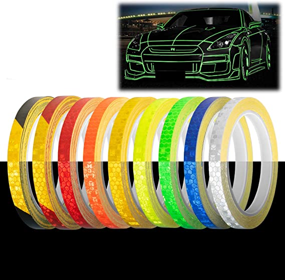 Orange Reflective Tape Safety Self Adhesive Striping Sticker Decal 26FT / Roll 1CM