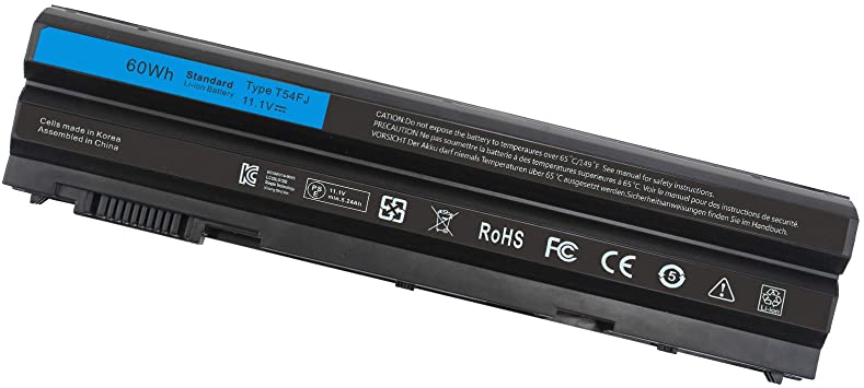 T54FJ 8858X M5Y0X E6420 E6430 Laptop Battery for Dell Latitude E5420 E5430 E5520 E5530 E6530 E6520 Inspiron 14R 4420 5420 15R 5520 7520 17R 5720 7720 T54F3 X57F1 0T54FJ KJ321 N3X1D P15F P15G P16G