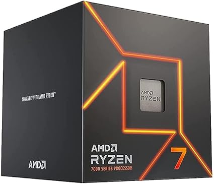 AMD Ryzen 7 7700 Desktop Processor (8-core/16-thread, up to 5.3 GHz max boost) with AMD Wraith Stealth Cooler