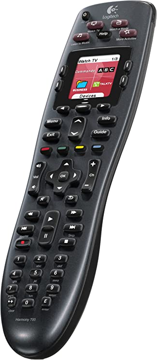 Logitech Harmony 700 Rechargeable Remote with Color Screen (Black) [Discontinued by Manufacturer]