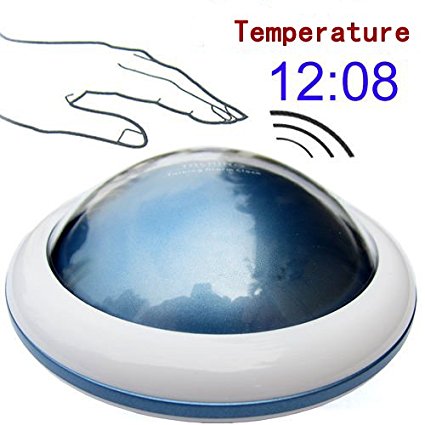 Zonman® UFO LED Digital Talking Temperature Alarm Clock Time (Blue)