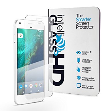 Pixel XL intelliGLASS HD The Smarter Pixel Glass Screen Protector by intelliARMOR To Guard Against Scratches and Drops. HD Clear With Max Touchscreen Accuracy.