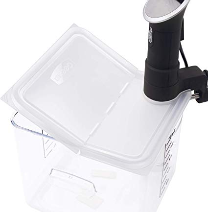 GEESTA Sous Vide Container Lid Compatible with Rubbermaid 12, 18, 22 qt Containers Fits Most Sous Vide Cooker