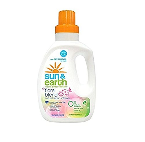 Natural Fabric Softener - Floral Blend Scent - Non-Toxic, Plant-Based, Hypoallergenic - 40 Fluid Ounce